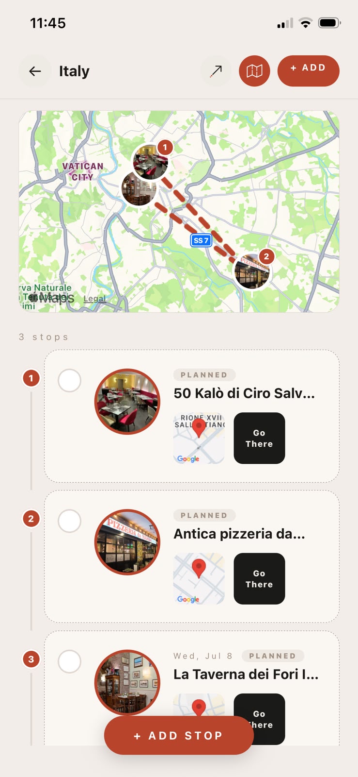Captura de la app CATA
